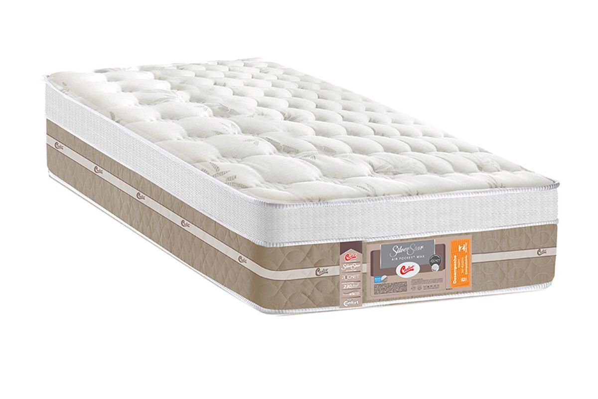 Colchão Molas Ensacadas Castor S Star MaxTwin - 100x200x36 Colchão Molas Ensacadas Castor S Star MaxTwin - 100x200x36