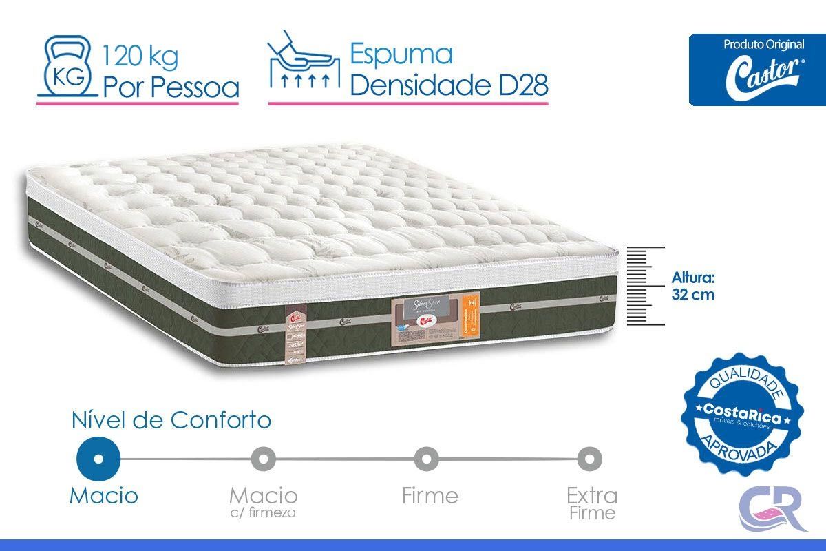 Colchão Molas Tecnopedic Castor S Star Air Colchão Molas Tecnopedic Castor S Star Air