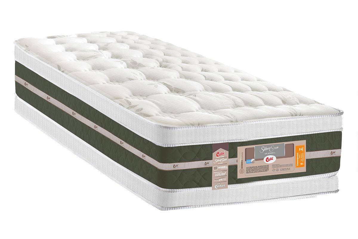 Colchão Molas Tecnopedic Castor S Star AirSolteiro - 88x188x34 Colchão Molas Tecnopedic Castor S Star AirSolteiro - 88x188x34