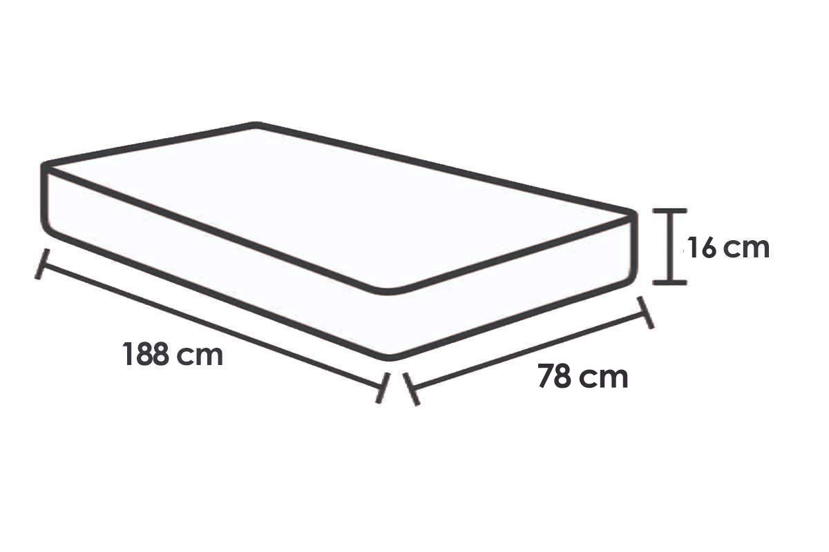 Colchão D33 Plumatex ConfortexSolteiro - 78x188x16 Colchão D33 Plumatex ConfortexSolteiro - 78x188x16