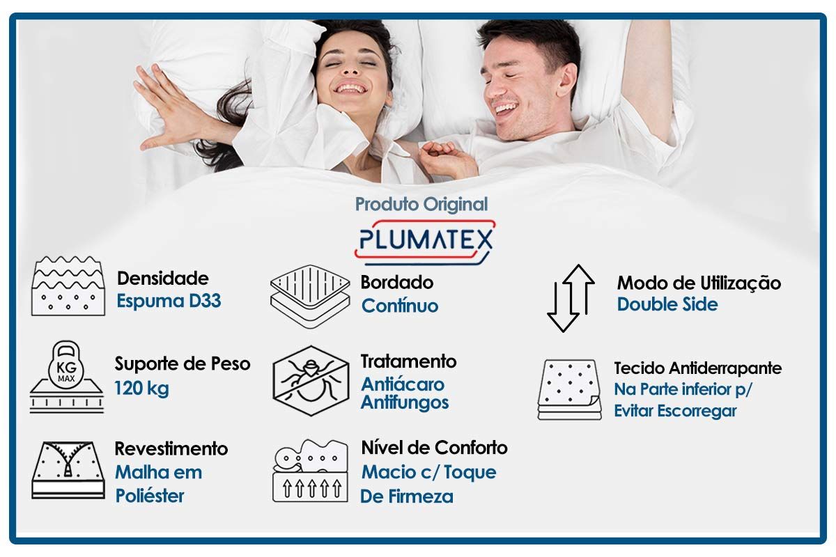 Colchão D33 Plumatex Confortex Colchão D33 Plumatex Confortex