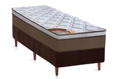 Cama Box Filhão +Colchão Molas Revolution Castor