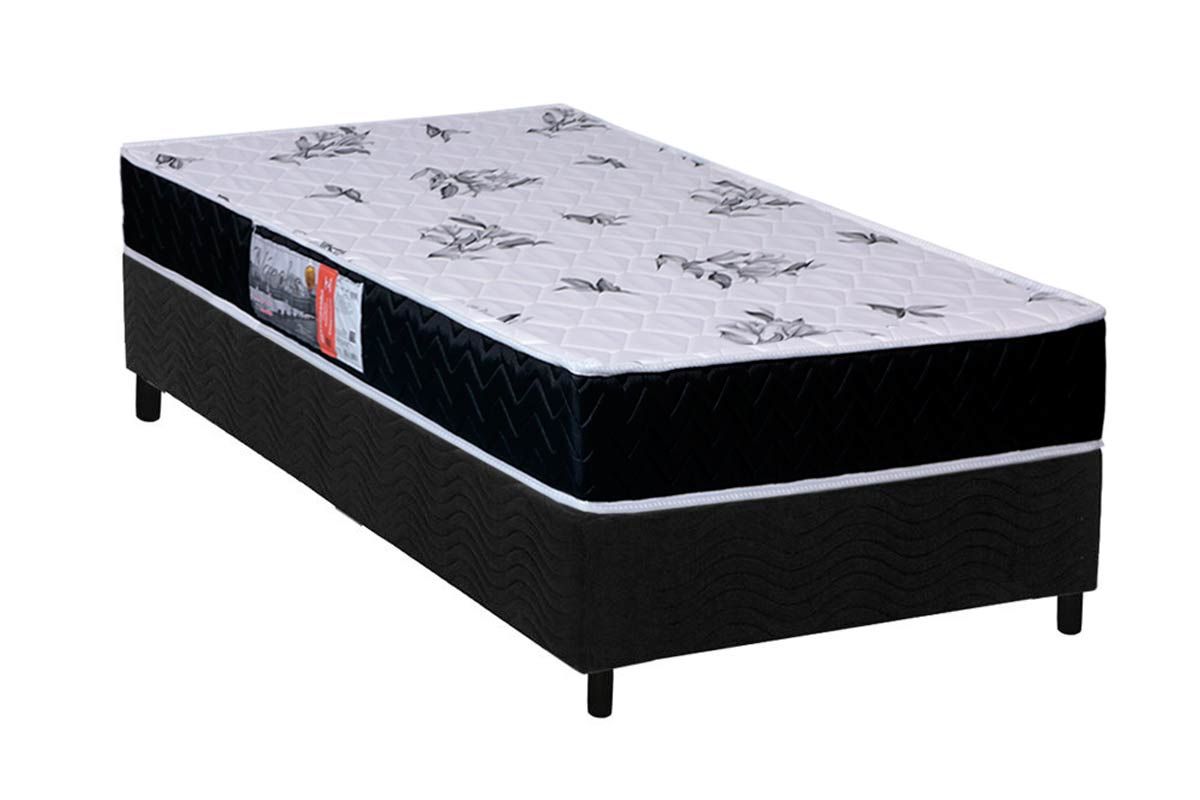 Cama Box CRC +Colchão Espuma D28 Nápoles Orthoflex