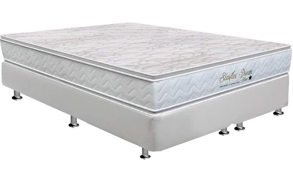 Cama Box CRC +Colchão Molas Dream Orthoflex