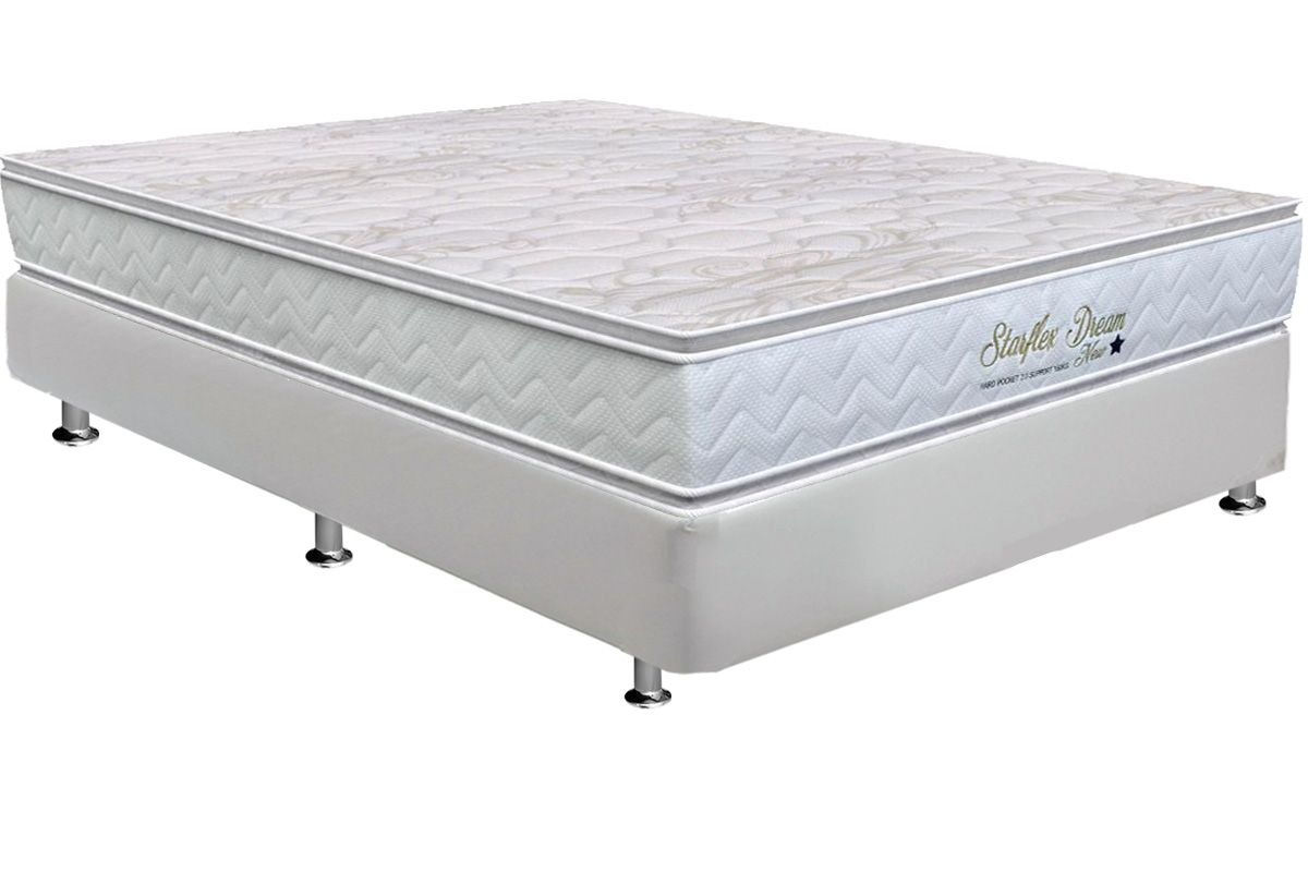 Cama Box CRC +Colchão Molas Dream Orthoflex