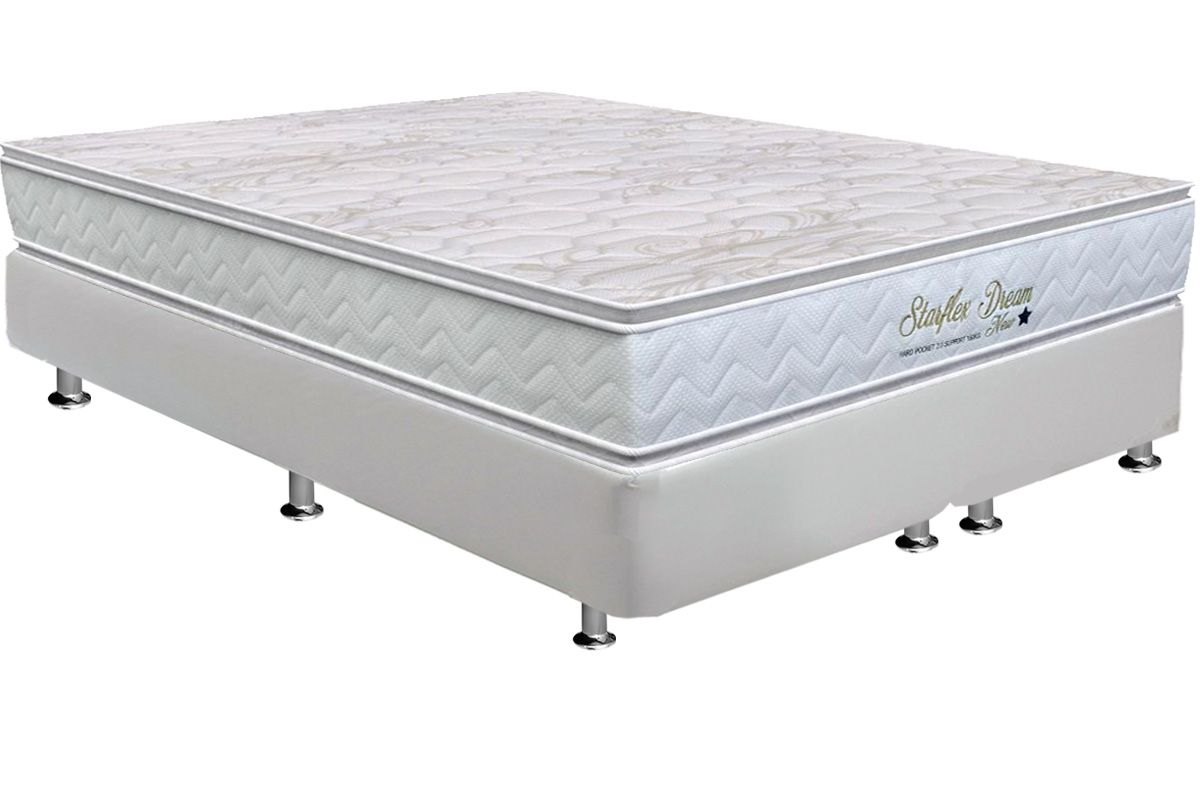 Cama Box CRC +Colchão Molas Dream Orthoflex