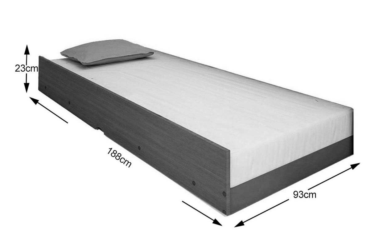 Cama Solteiro Ravena c/2 Gavs e Auxiliar Conquista