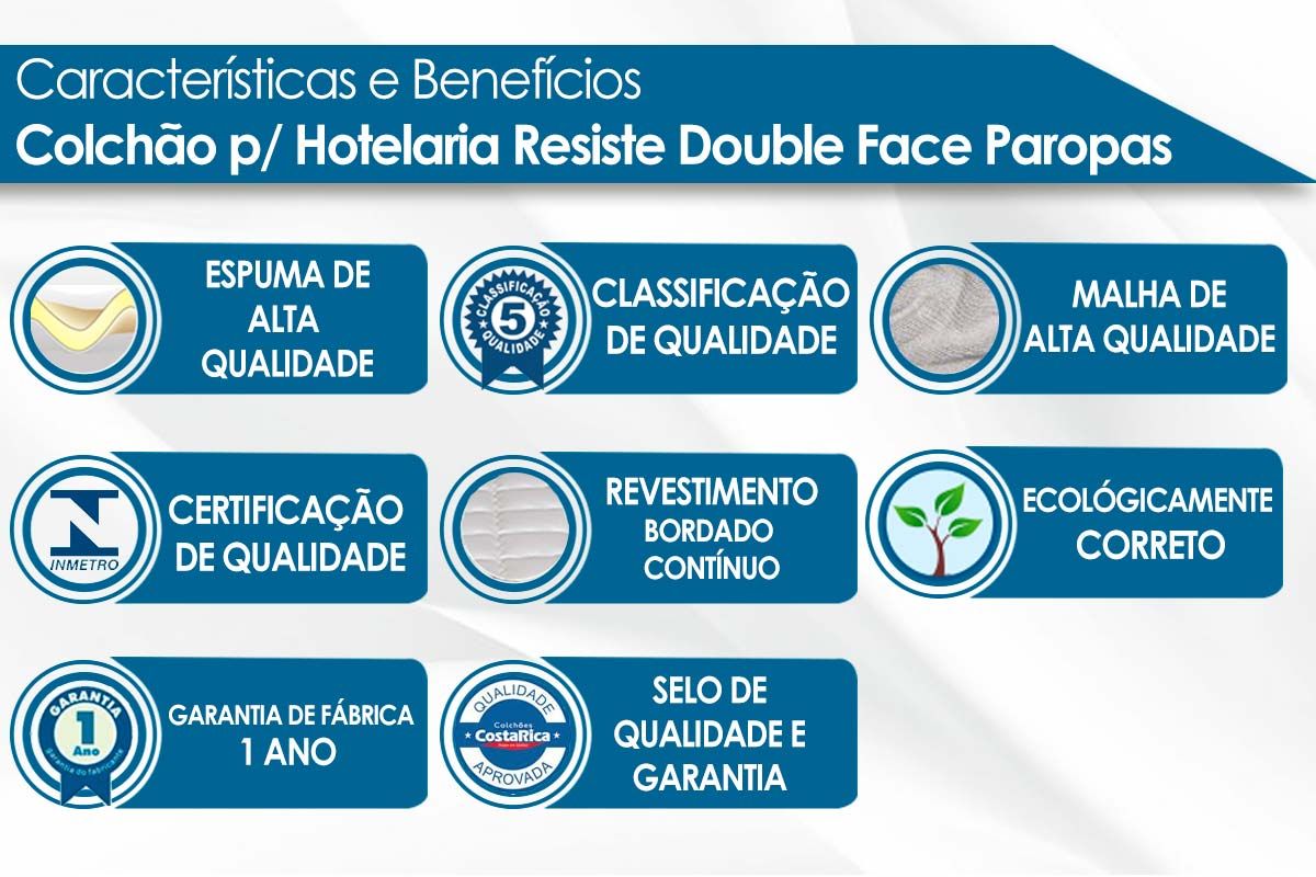 Colchão p/ Hotel Paropas D45 Resiste Colchão p/ Hotel Paropas D45 Resiste