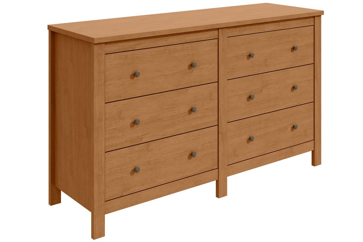 Cômoda Horizontal Maggiore c/6 Gavetas LopasAmêndoa