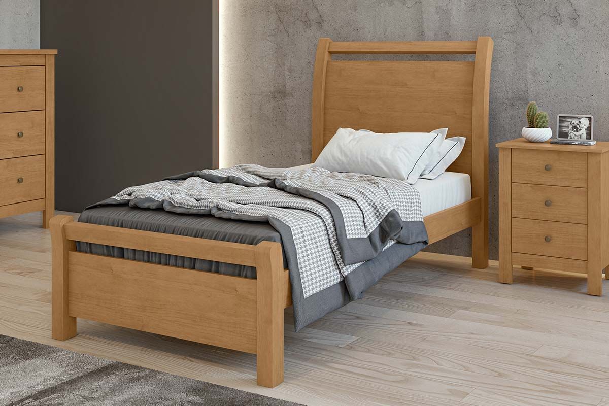 Cama Solteiro Reali LopasAmêndoa