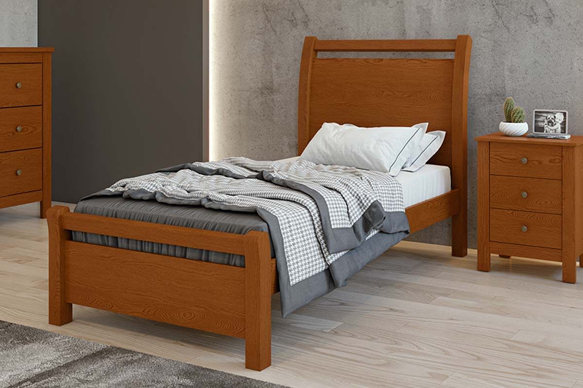 Cama Solteiro Reali LopasFrassino