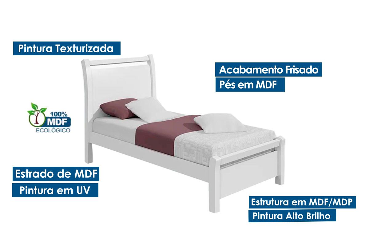 Cama Solteiro Reali Lopas Cama Solteiro Reali Lopas