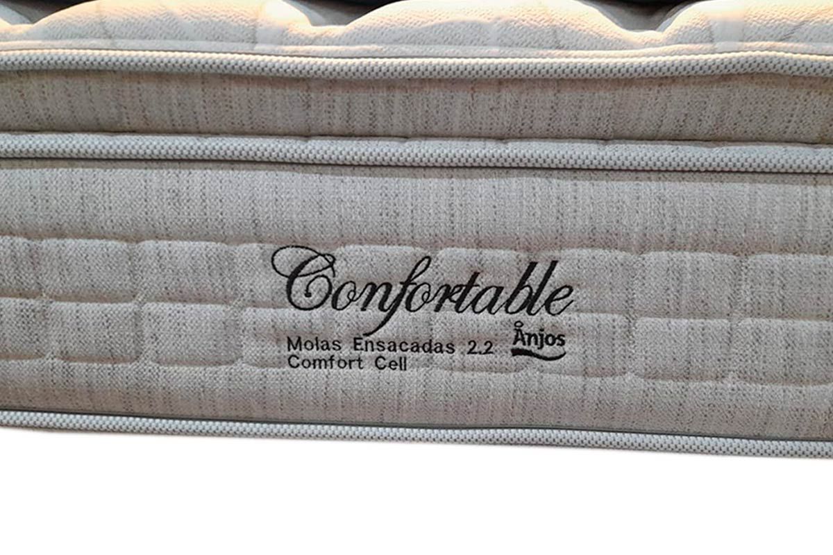 Cama Box CRC +Colchão Molas Confortable Anjos