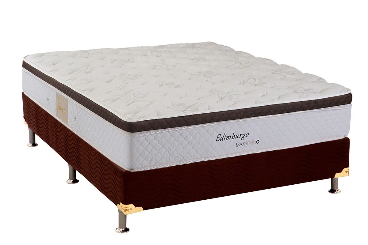 Cama Box CRC +Colchão Molas Edimburgo Herval