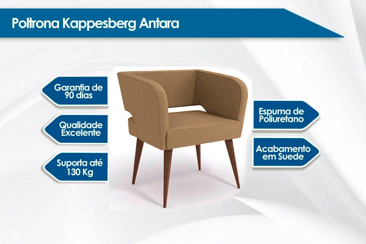 Poltrona Decorativa p/ Sala Antara Kappesberg Poltrona Decorativa p/ Sala Antara Kappesberg