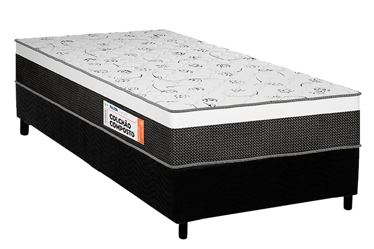 Cama Box CRC +Colchão Ortopédico Falcon Plumatex