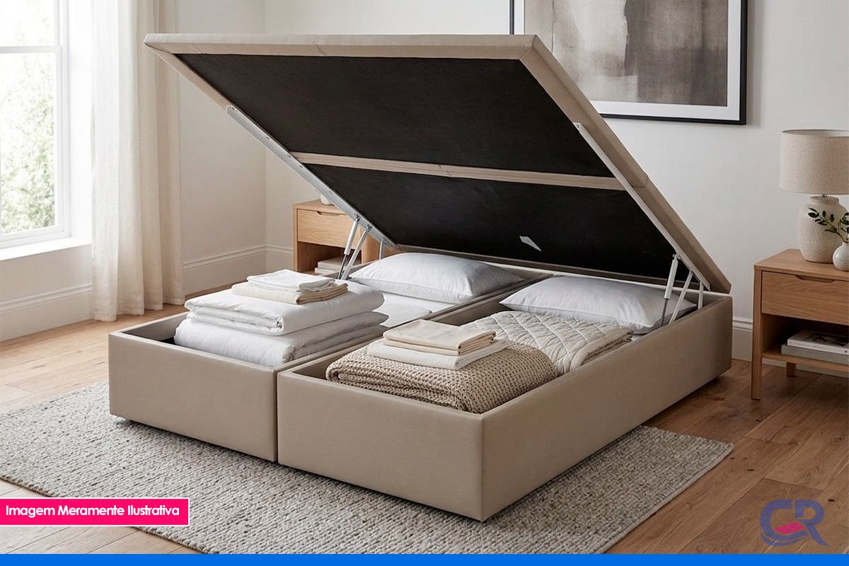 Cama Box Baú Ortobom Light Physical Corano Clean