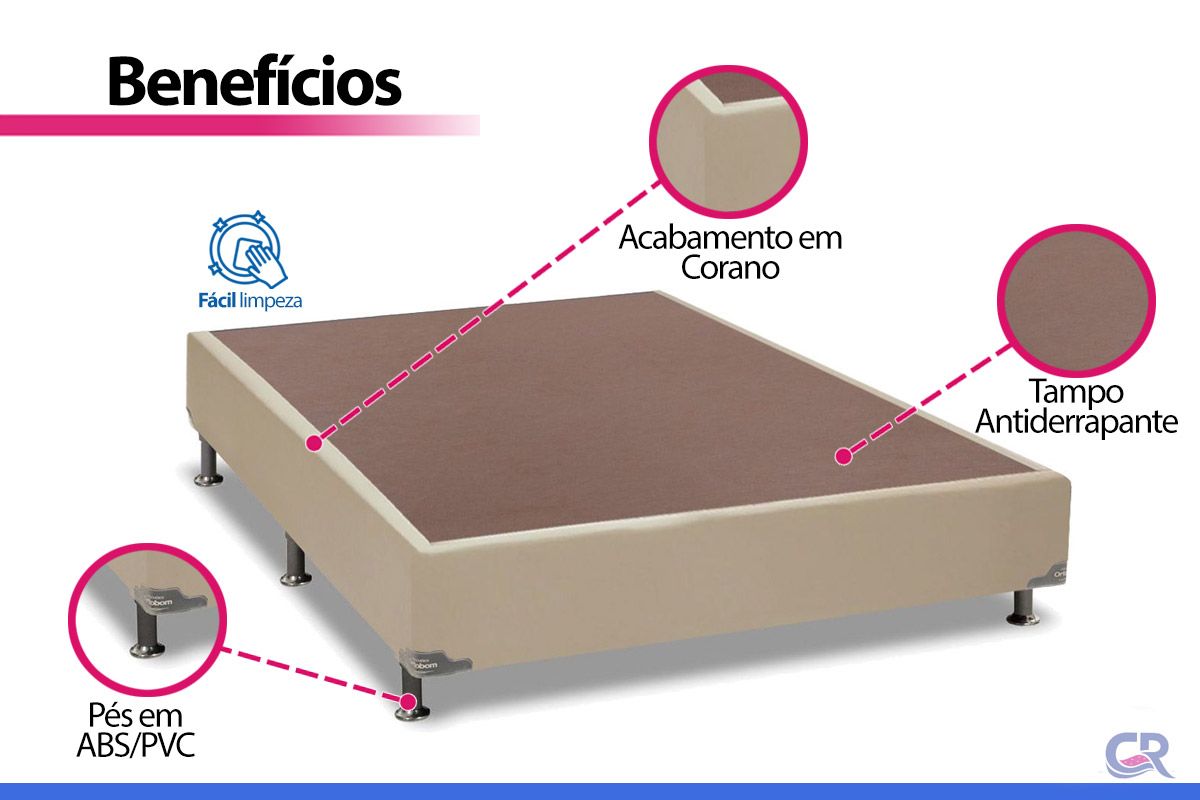 Cama Box Ortobom Physical Corano Clean Cama Box Ortobom Physical Corano Clean