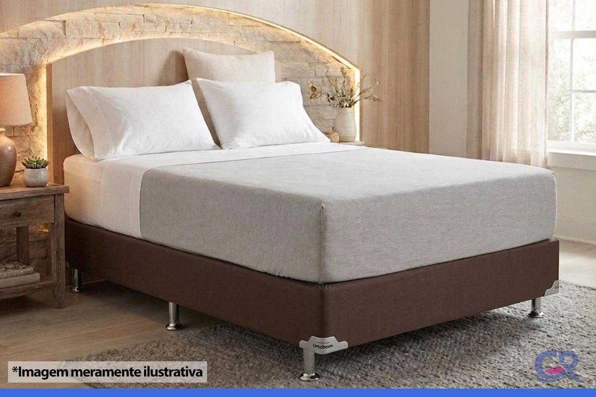 Cama Box Ortobom Corano Brown