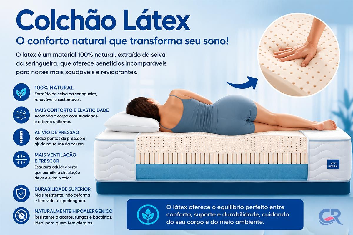 Colchão Molas Ensacadas Castor Látex Grand Plush