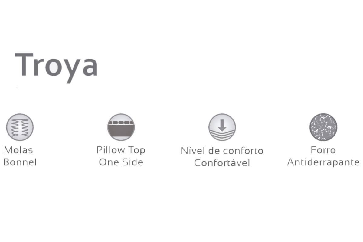Cama Box CRC +Colchão Molas Troya Herval