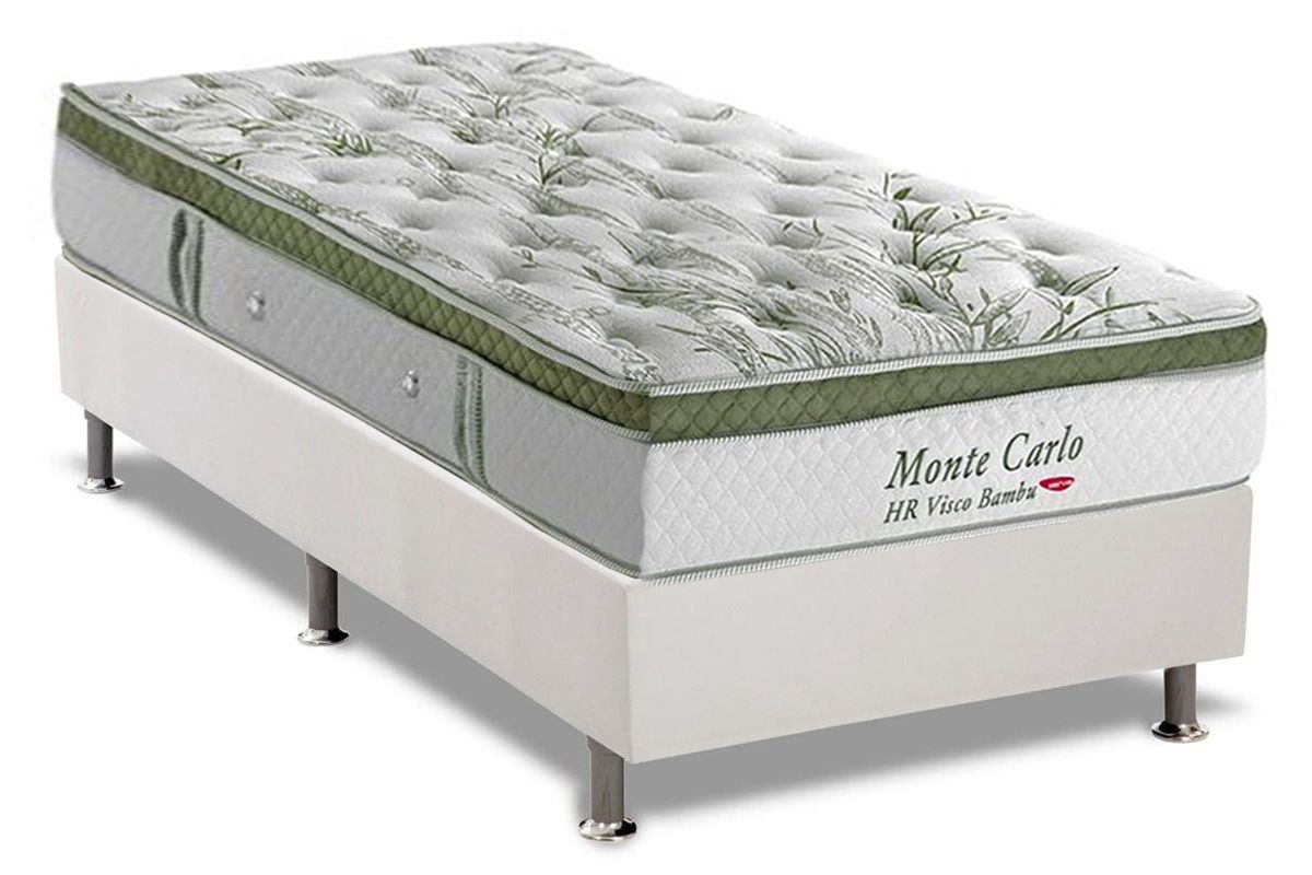 Cama Box CRC +Colchão Molas Monte Carlo Herval