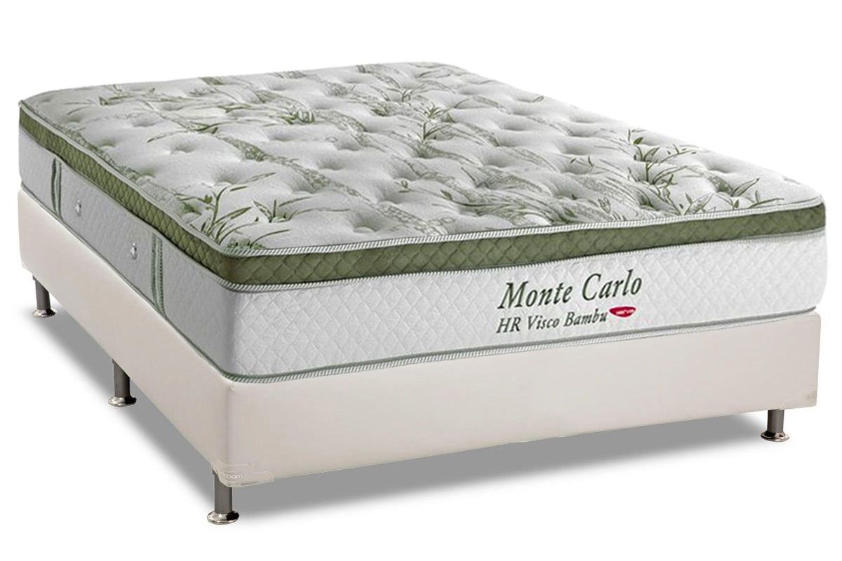 Cama Box CRC +Colchão Molas Monte Carlo Herval