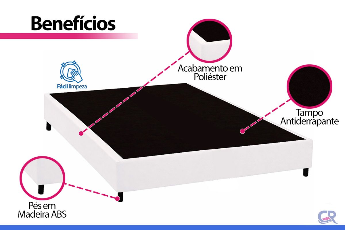 Cama Box CRC +Colchão Molas Impressione Anjos
