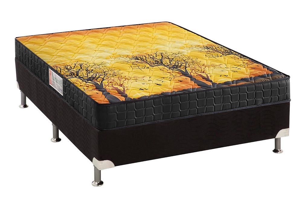 Cama Box CRC +Colchão Ortopédico Pantanal Anjos