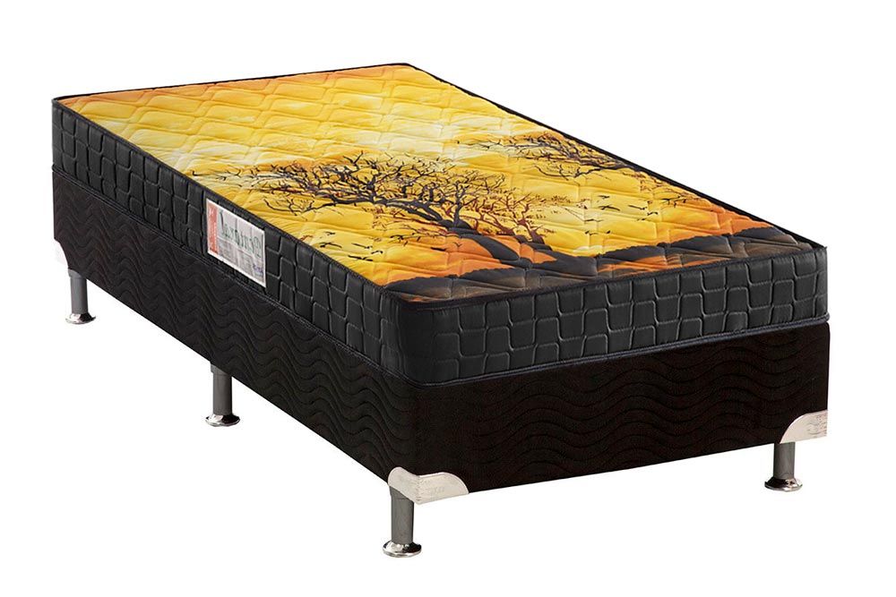Cama Box CRC +Colchão Ortopédico Pantanal Anjos