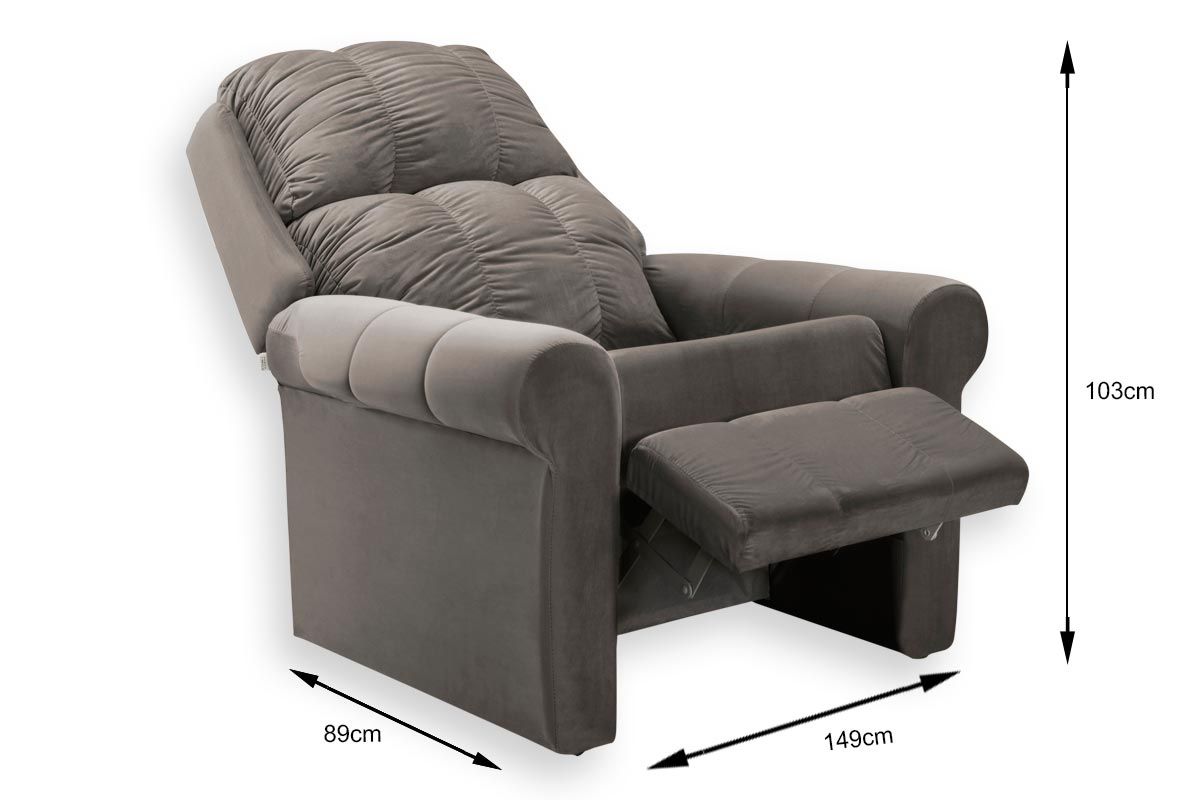 Poltrona Reclinável p/ Sala MH1216 Slim Two Way Herval Poltrona Reclinável p/ Sala MH1216 Slim Two Way Herval