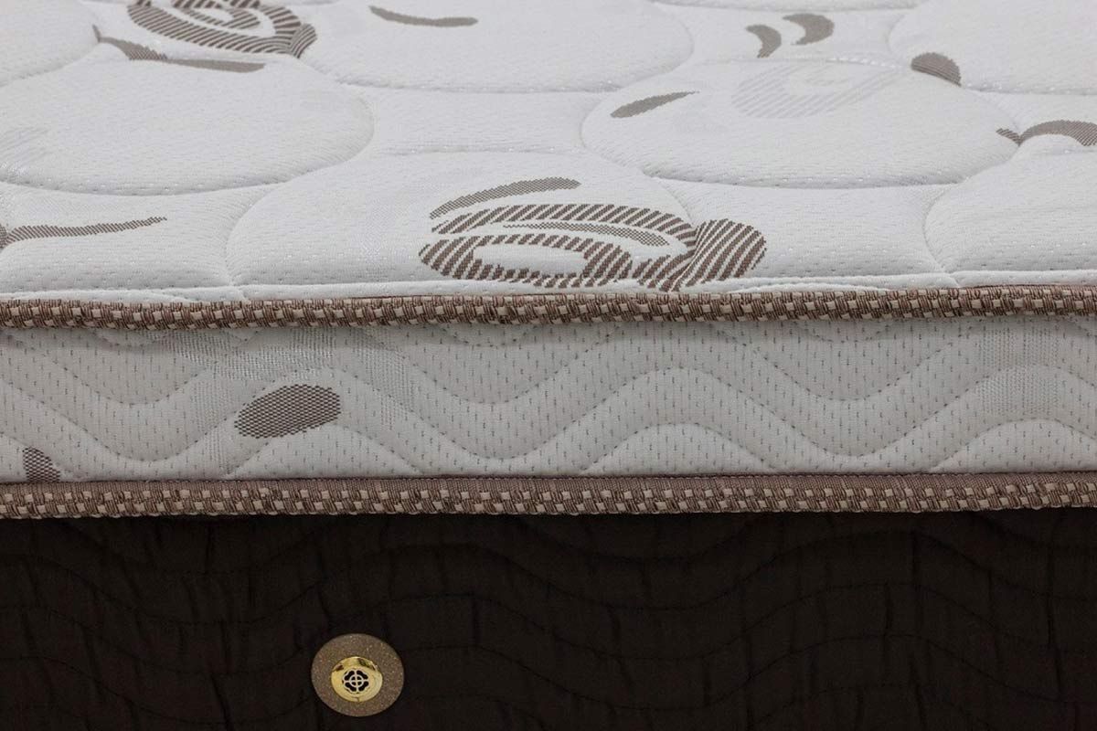 Cama Box CRC +Colchão Molas Sleep King Látex Ortobom
