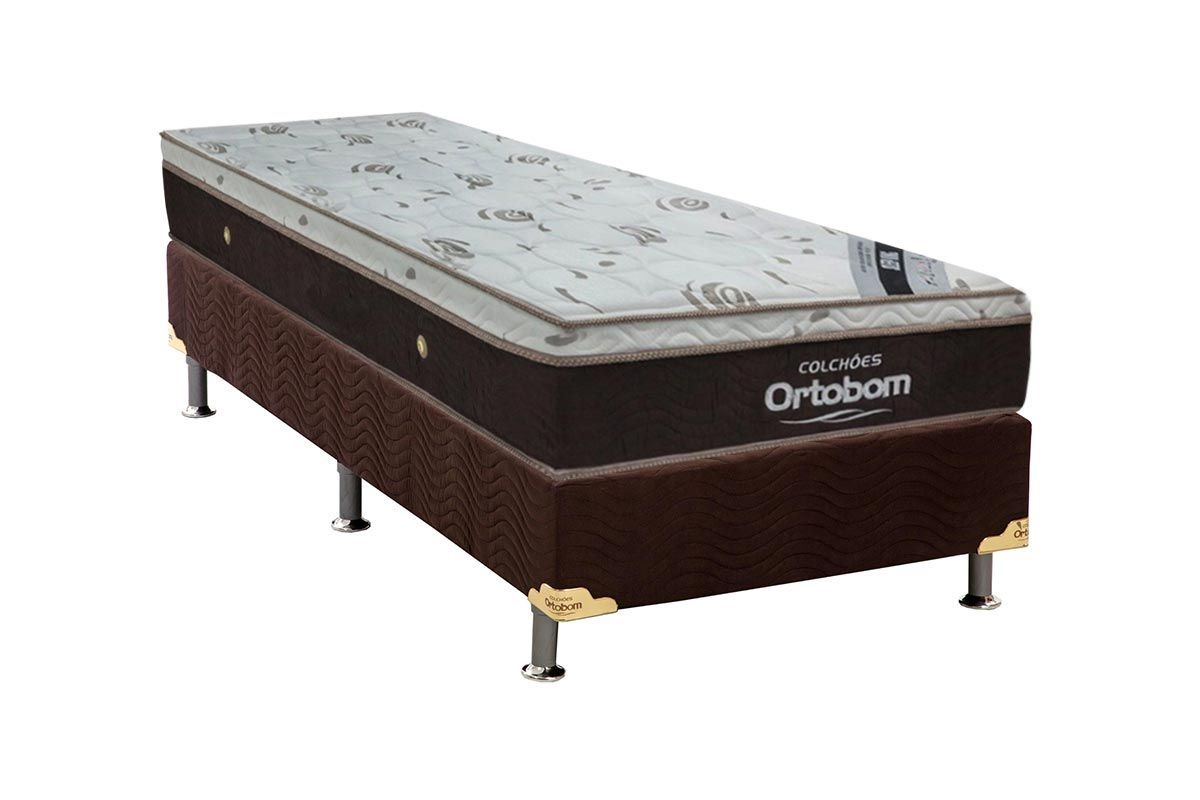 Cama Box CRC +Colchão Molas Sleep King Látex Ortobom