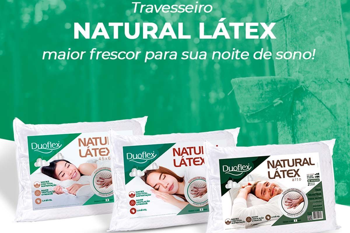 Travesseiro Látex Natural Extra Alto LN1101 Duoflex