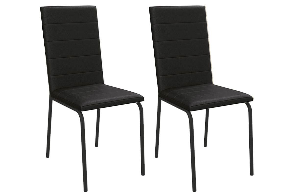Cadeira Jantar Amsterdã Aço Kit 2Un Kappesberg