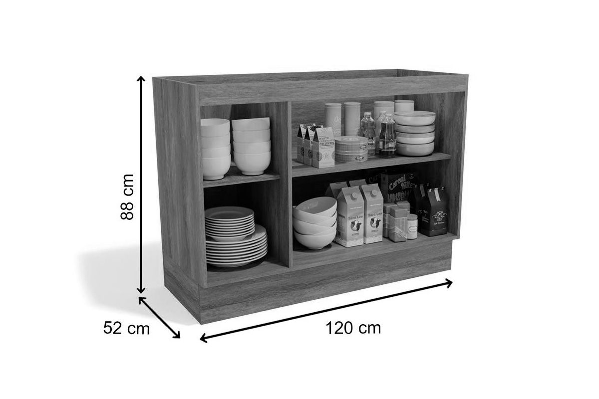 Balcão Cozinha Kappesberg Maxxi G745 c/2 Portas s/Tampo 120cm Balcão Cozinha Kappesberg Maxxi G745 c/2 Portas s/Tampo 120cm