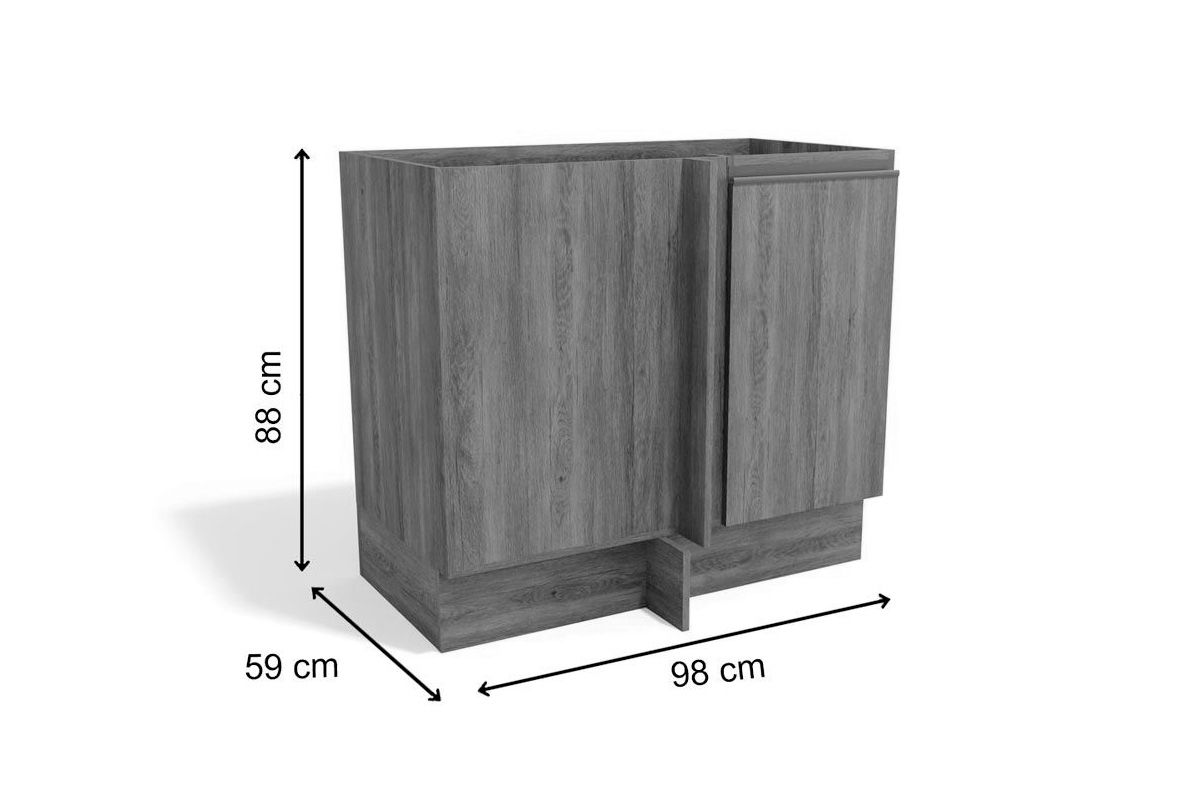 Balcão Cozinha Kappesberg Canto Maxxi G748 c/1 Porta s/Tampo 98cm