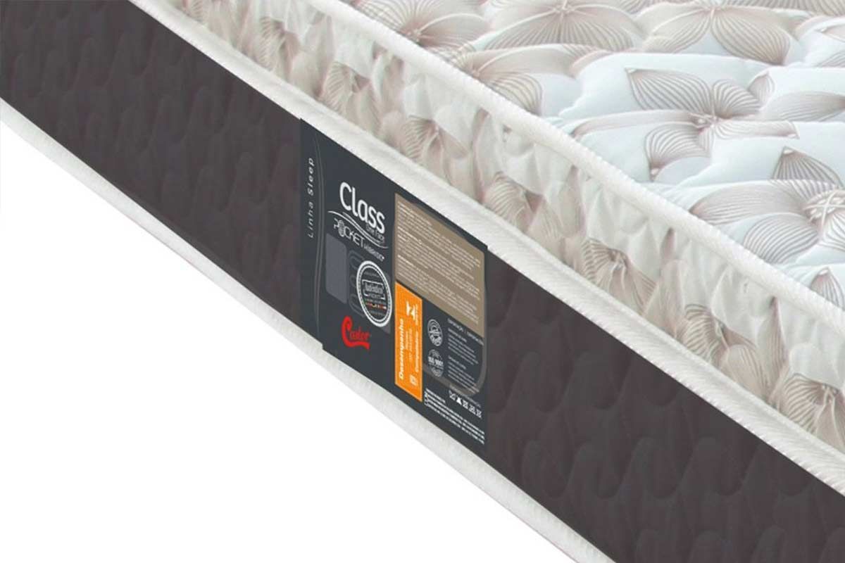 Cama Box Baú CRC +Colchão Molas Class Castor