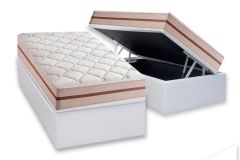 Cama Box Baú Filhão +Colchão Molas Classic Anjos