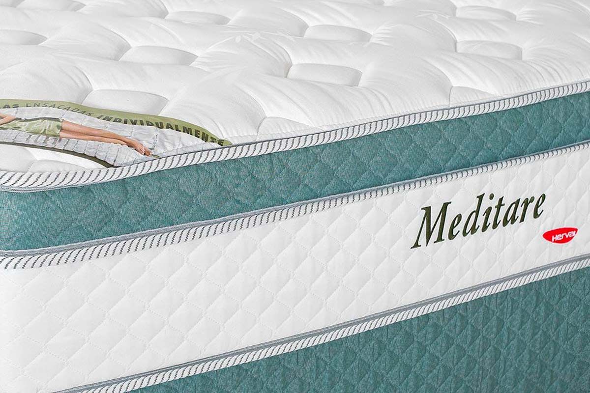 Cama Box Baú CRC +Colchão Molas Meditare Herval