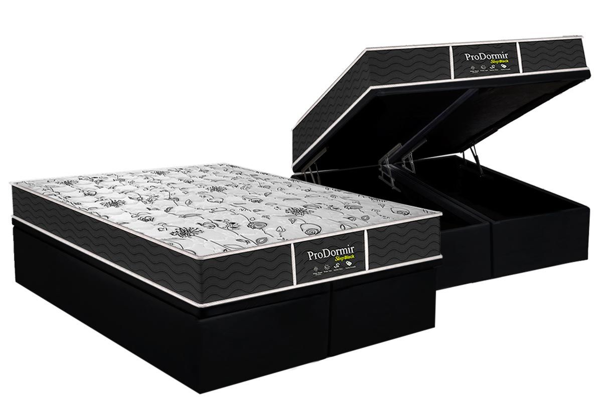 Cama Box Baú CRC +Colchão Molas Sleep Probel