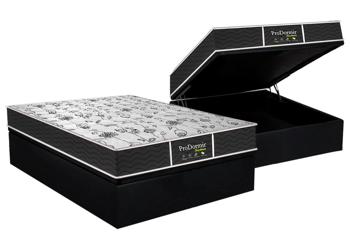 Cama Box Baú CRC +Colchão Molas Sleep Probel