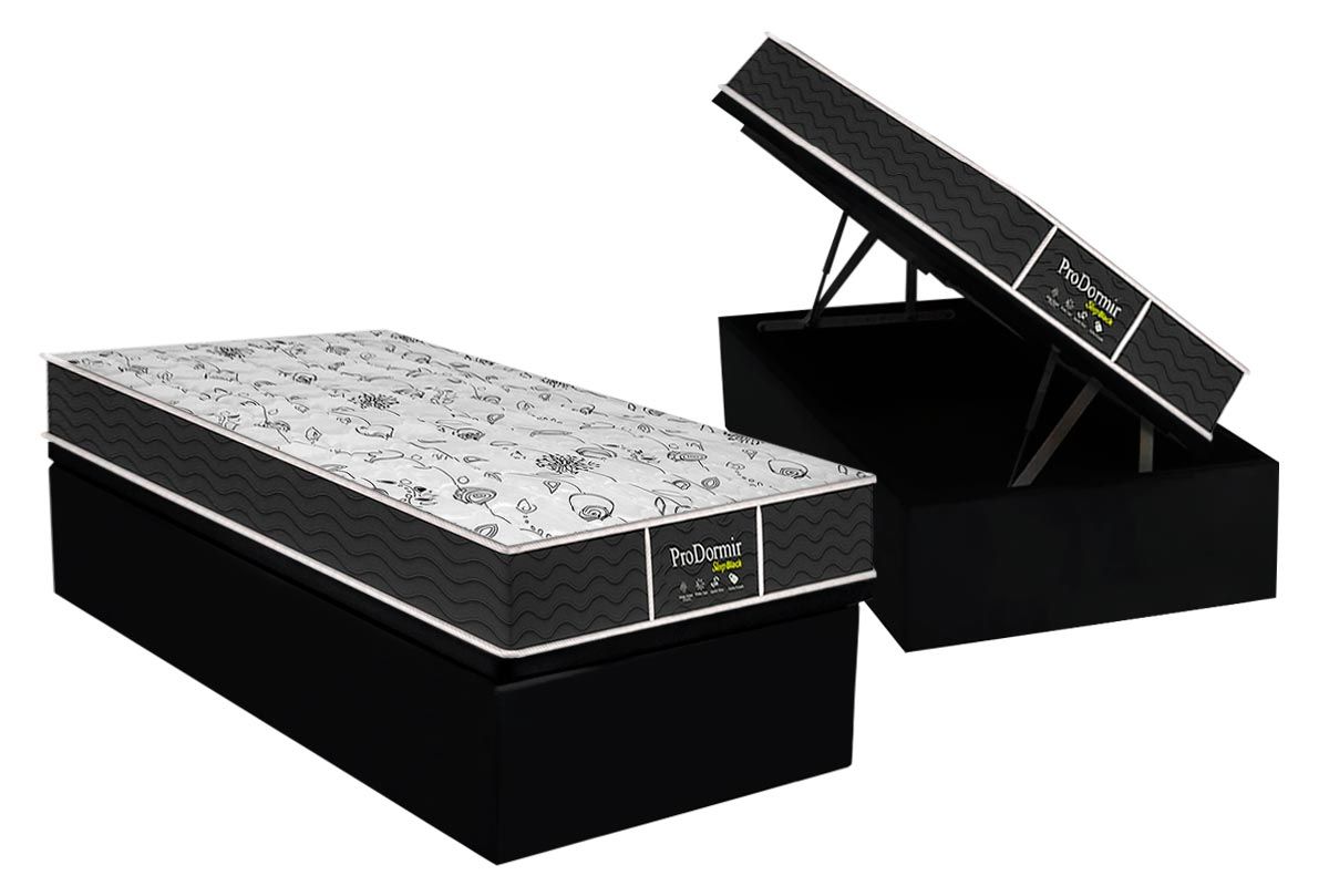 Cama Box Baú CRC +Colchão Molas Sleep Probel