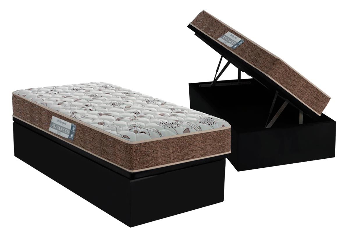Cama Box Baú CRC +Colchão Espuma D45 Advanced Probel
