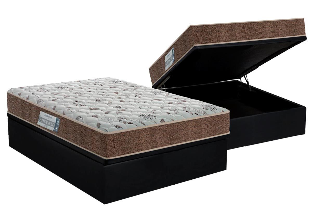 Cama Box Baú CRC +Colchão Espuma D45 Advanced Probel