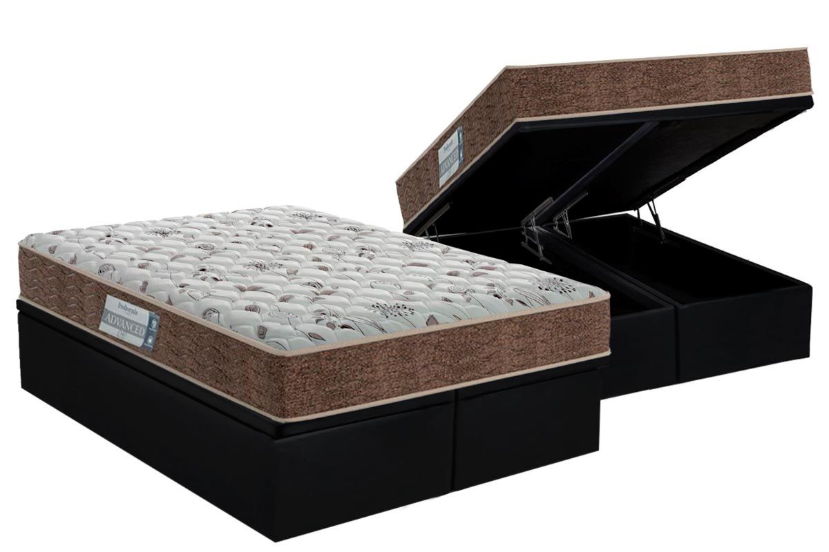 Cama Box Baú CRC +Colchão Espuma D45 Advanced Probel