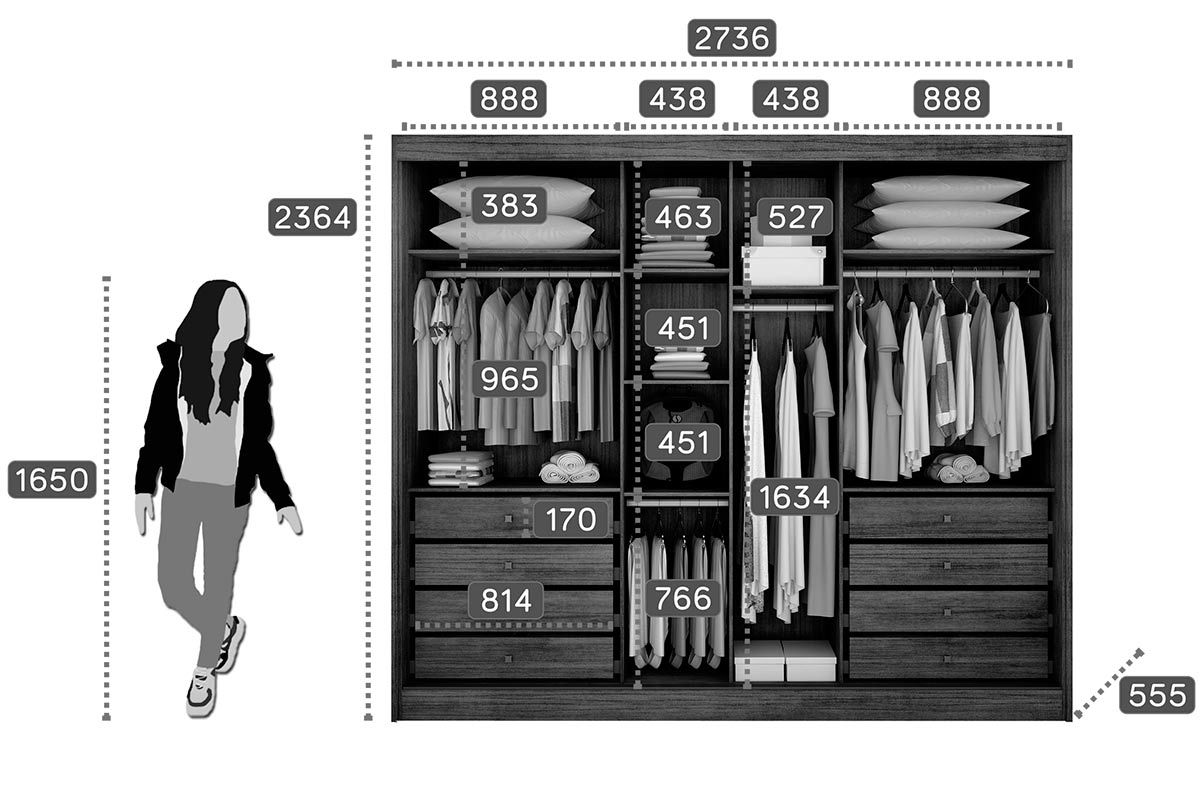 Guarda Roupa Casal 3 Portas Correr c/Espelho 8Gavs Natus/Duna N. Horizonte Guarda Roupa Casal 3 Portas Correr c/Espelho 8Gavs Natus/Duna N. Horizonte
