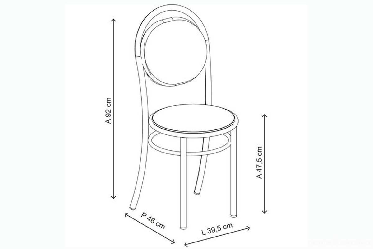 Cadeira Jantar 190 Aço Kit 2 Uni Carraro Cadeira Jantar 190 Aço Kit 2 Uni Carraro