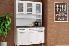 Cozinha Compacta Telasul Kit Star New Aço c/6 Portas e 3 Gavetas 120cm