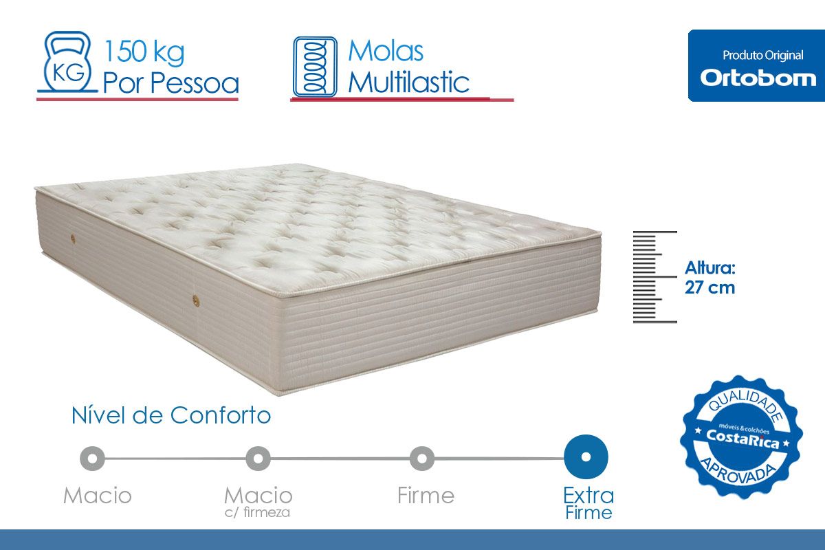 Colchão p/ Hotel Ortobom Molas Orthotel S.Luxo